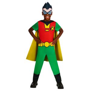 D&eacute;guisement Robin Teen Titans Go Enfant - Taille: 9 &Agrave; 10 Ans (140 Cm) - Neuf