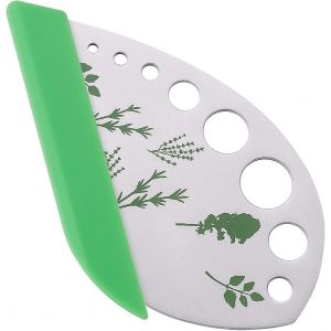 Effeuillage d'herbes de feuilles 9 trous coupe-herbes outil de décapage de cuisine en acier inoxydable pour collier de blettes d'herbes - Neuf