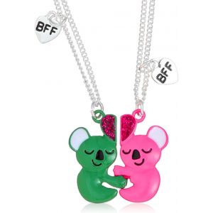 Kal-Collier D'amitié Pour 2 Fille, 2pcs Collier Bff Pour 2 Fille Magnétique Collier Meilleure Amie Meilleur Collier D'ami Collier Soeur Meilleur Ami Fille Graduation Anniversaire De Noël - Neuf