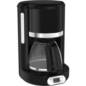 KALANKA-Cafeti&iquest;&iquest;re filtre programmable 24h, Design noir vintage, Capacit&iquest;&iquest; 1,25 L, 10 &iquest;&iquest; 15 tasses, Porte-filtre pivotant, Maintien au chaud 30 min, Verseuse verre, Soleil FG380B10 - Neuf