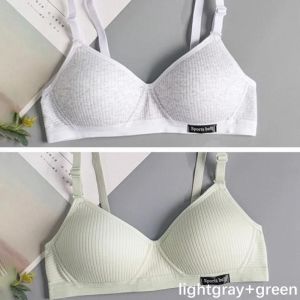 Fallsweet 1/2 Pi&egrave;ces Soutien-Gorge Push Up Sans Fil Sans Couture Pour Femmes Confort En Forme De V Rassemblement Bralette Pour Petits Seins Lingerie Ab Tasse.Greenlightgray.Taille Unique - Neuf