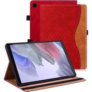 Coque Pour Samsung Galaxy Tab A7 Lite 8.7 Pouce 2021 Sm-T220/T225 Housse Cuir Pu Etui De Protection Avec Support Fonction Samsung Tab A7 Lite Pochette Case-Rouge - Neuf