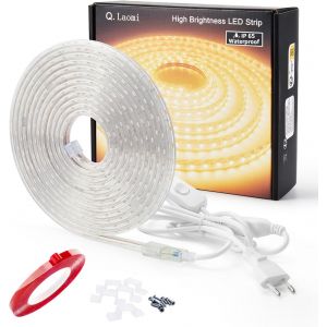 Ruban Led, 2m Bande Led Ip65 Etanche Bande Led Lumineuse 220v 230v Bandeau Led, Blanc Froid - Neuf