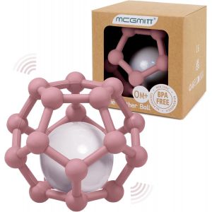 Balles Sensorielles Pour B&eacute;b&eacute;s Et Tout-Petits &Agrave; Saisir Et &Agrave; M&acirc;cher,Jouets Genball Sensoriels Pour Nouveau-N&eacute;s Cadeaux Pour Enfants Pour L'&eacute;ducation De La Petite Enfance (Cloche Rose Fonc&eacute;) - Neuf