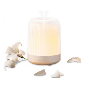 Diffuseur d'huiles essentielles ultrasonique avec veilleuse et humidificateur - Neuf
