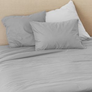 Taie D'oreiller En Coton Lav&eacute; - Neuf