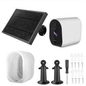 Camera Wi-Fi intelligente 1080p alimentee par batterie solaire, surveillance a distance, camescope d'exterieur - Neuf