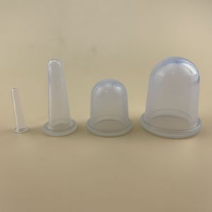 L'amélioration De Concept 4 Pièces De La Cupping Thérapie - Haute Qualité De Silicone De Ventouses Tasses Ensemble Pour Le Cou, Le Visage Et Le Corps Pour La Tension, Les Maux De Dos Et Plus - Neuf