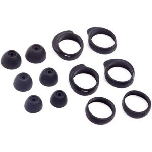 LORANKA-12pcs Galaxy Buds Plus SM-R175 Ensemble d'Eartips Set Anti Slip Earhooks Kit de Remplacement, Oreillettes en Silicone Wingtips pour Samsung Galaxy Buds 2019 SM-R170-Noir - Neuf