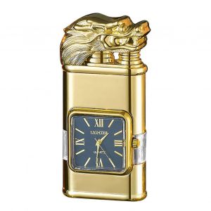 Briquet personnalise en relief avec montre, leger et portable, cadeau pour anniversaire - Neuf