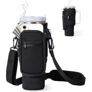 Kal-Pochette Isotherme Bouteille, Sac Bouteille Isotherme, Housse Isotherme Bouteille, Pour Le Vélo, La Randonnée, Le Voyage, Le Camping, Bouteille D'eau Pochette Pour Bouteille Isolée - Neuf