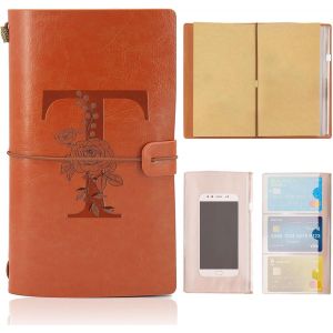 Cuir Vintage Journal Intime,Carnet De Voyage A5,Idee Cadeau de Noël Graduation Anniversaire Fête des Mères pour Femme,Maman,Fille,Soeur,Fils,Meilleure Amie,Maitresse D'École,Collègue(T) - Neuf