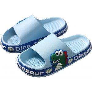 Kalanka-Pantoufles De Bain Enfant Pantoufles Enfant Unisexe 3-8 Ans Garçon Pantoufles De Plage Fille Chaussons De Maison Été Pantoufle Dinosaure D'intérieur Extérieures - Neuf