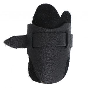 Protege-Pouce Pour Tir A L'arc, Anneau De Pouce En Peau De Mouton Souple, Pour Entrainement, Chasse Traditionnelle, Arc Classique, Noir - Neuf