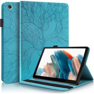 Case For Galaxy Tab A8 10.5 2021 Pu Leather Tablet Cover Protective Case For Samsung Tab A8 2021 Pencil Holder Wallet Tablet Case For Samsung Galaxy Tab A8 Sm-X200/Sm-X205/Sm-X207, Blue - Neuf