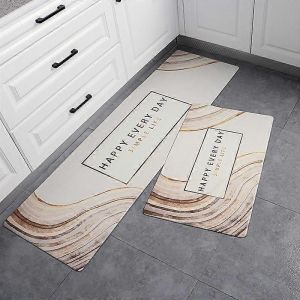 Multi-fonctionnelle de l'Eau et de l'Huile-Preuve de Cuisine Tapis de Sol, dessous antid&eacute;rapant, R&eacute;sistant aux Taches de Surface, Diff&eacute;rentes Tailles - Neuf