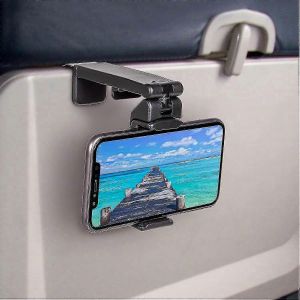 Support De T&eacute;l&eacute;phone Universel Pour Avion En Vol. Support De T&eacute;l&eacute;phone Mains Libres Pour Bureau Avec Double Rotation Multidirectionnelle &Agrave; 360 Degr&eacute;s. Format De Poche Travel Esse (Ru - Neuf