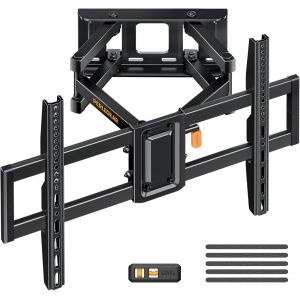Support Mural TV pour &eacute;crans 37-82 Pouces LED LCD Plasma et courb&eacute;, Support TV Inclinable et Orientable, VESA 200x100-600x400 Capacit&eacute; Max de 60kg - Neuf