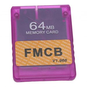 Carte M&eacute;moire De Console V1.966 Opl Hd Loader Carte De Programme Carte De D&eacute;marrage De Jeu Avec &Eacute;tui Transparent Violet Transparent 64 Mo - Neuf