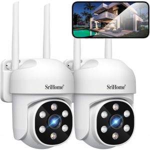CHECARZHN--NO1-1080P Wifi Surveillance Ptz Caméra Ip Détection Humanoïde Et Suivi De Mouvement Vision Nocturne Ip66 Imperméable À LEau (2 Paquet DUnités) - Neuf