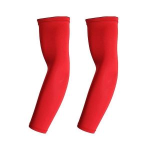 Manchons De Protection Uv Extensibles Pour Coudes ¿ Protège-Bras De Compression Pour Sports Et Activités De Plein Air ¿ 1 Paire Rouge - Neuf