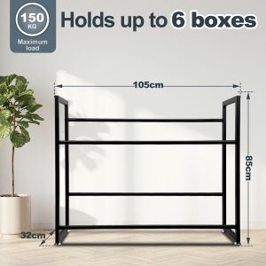 &Eacute;tag&egrave;re &Agrave; Caisses De Boissons Rack &Agrave; Boissons Support Rangement Bouteilles 3 Pi&egrave;ces 105x32x85cm - Neuf