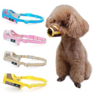 Museliere Pour Chien, Museliere Reglable En Maille De Nylon Pour Chiens De Petite, Moyenne Et Grande Taille, Empeche Les Morsures, La Mastication Et Le Lechage. - Neuf