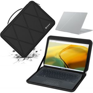 Housse De Protection Rigide En Eva Compatible Avec Ordinateur Portable Asus Zenbook 14X Oled (Ux5400), Zenbook 14X Oled Space Edition (Ux5401) Pour Ordinateur Portable (X8043) - Neuf