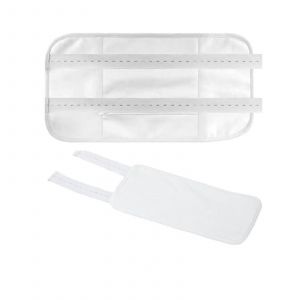 Compresse D'huile De Ricin Pour La Taille Et La Nuque, Kit R&eacute;utilisable Et Ajustable, Blanc - Neuf