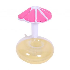 Porte-Gobelet Flottant Pour Piscine, Porte-Gobelet Gonflable Pour Baignoire, Pour Exterieur Et Maison, Rouge - Neuf