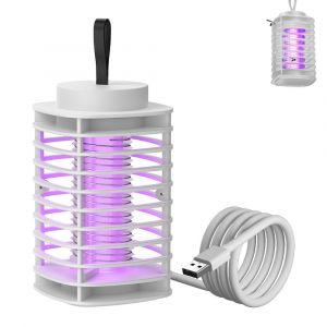 Lampe anti-moustiques &eacute;lectrique &agrave; LED avec pi&egrave;ge &agrave; moustiques pour la maison, la chambre, le camping et l'ext&eacute;rieur - Neuf