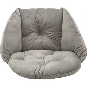 Ulteronixshop-Coussin De Fauteuil Suspendu - Coussin Fauteuil Jardin - Oreillers De Oeuf Suspendu - Coussin Rond - Oreiller Moelleux - Argent - Neuf