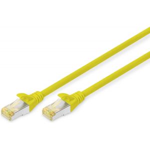ERYI-Câble Lan Cat 6A - 5M - Rj45 Câble Réseau - S/Ftp Blindé - Compatible Cat-6 & Cat-7 - Jaune - Neuf
