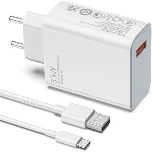 Chargeur Pour Xiaomi¿33w Usb C Chargeur Rapide Pour Xiaomi Mi 13 Mi 12 Mi12pro Mi11 11 Ultra Mi11 Lite Mi 10 Redmi Note 12 12 S 11 11 Pro 10 10 Pro Poco X4 X3 F4 G Adaptateur Turbocharge - Neuf