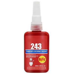 Colle D'&eacute;tanch&eacute;it&eacute; Pour Vis M&eacute;talliques,Rouge,50ML(Fixation De Vis Et Mastics De Filetage Pour Vis,Frein-Filet Lo-ctite Adh&eacute;sif Ana&eacute;robie Ferme Fuites) - Neuf