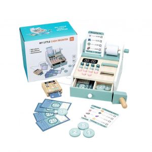 Jeu de caisse enregistreuse pour enfants &iquest; apprentissage precoce a la maison, scene de supermarche. - Neuf