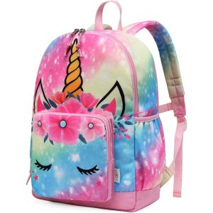 Sac à Dos Enfant,Léger Cartable Filles Garcons Primaire Maternelle 4-6 Ans Imperméable Mignon Sac à Dos Fille Garçon pour A4 Dossier Préscolaire Voyage avec Sangle de Poitrine[T186] - Neuf