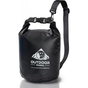Kalanka-Dry Bag | Sac Marin Étanche Pour Kayak, Canoë, Bateau, Plage, Pêche, Rafting, Surf, Vélo, Randonnée, Plein Air, Camping | Ultralight | Noir | 5l - Neuf