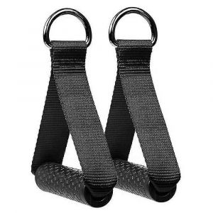 2 Pcs Poignées D'exercice,Attaches De Machine À Câble Bandes De Résistance Poignées Avec Abdominaux Solides Poignées De Base Sangle De Fitness - Neuf