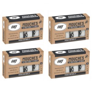 Fury Lot de 4 Bo&icirc;tes x 4 Ruban attrape-mouches &eacute;cologiques &agrave; la glu - Neuf