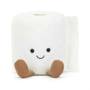 Peluche et ravissante poup&eacute;e de papier toilette Rouleau de papier Pendentif de poup&eacute;e int&eacute;ressant et charmant comme cadeau de vacances pour les amis - Neuf