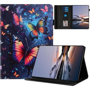 Coque Pour Samsung Galaxy Tab S6 10.5 Pouces 2019 Sm-T860/T865 Étuis Housse Pu Cuir Flip Peint Motif Support Protection Cover Pour Tablette Samsung Galaxy Tab S6 Coque,Papillons Colorés - Neuf
