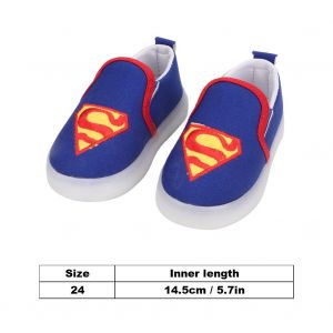 Chaussures De Course Lumineuses Classiques Pour Enfants, Motif Dessin Anime, Baskets A Led Clignotantes (Superman 24) - Neuf