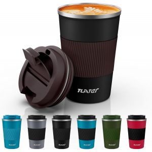 Cmws-Tasse De Voyage, Tasse &Agrave; Caf&eacute; Isotherme Avec Couvercles Anti-Fuite, R&eacute;utilisable, Tasse &Agrave; Caf&eacute; De Voyage De Voiture, Tasse &Agrave; Caf&eacute; Isotherme &Agrave; Double Paroi En Acier Inoxydable - Neuf