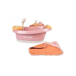 Baignoire baln&eacute;o SMOBY Baby Nurse pour poupon jusqu'&agrave; 42 cm rose avec LED et jets - Neuf