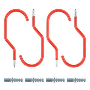 Ensemble De 8 Crochets De Rangement Robustes Pour V&eacute;los &iquest; Supports Muraux En Acier Durables Pour Tous Types De V&eacute;los, Installation Facile, Design Compact - Neuf