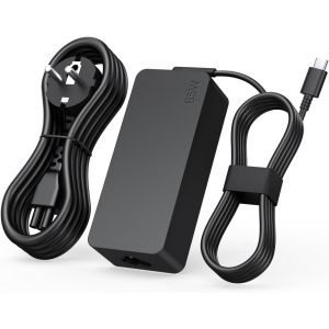 USB C Charger 65W Laptop Compatible with Lenovo Thinkpad T480 T490 T495 T580 T590 L380 L390 L480 L580 E480 E580 E590 X280 X380 Ideapad 3, Type-C Charger Power Adapter - Neuf