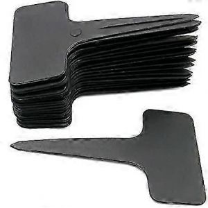 100 Pcs Marqueurs En Plastique &Eacute;pais &Eacute;tiquettes De Plantes Noir T Type &Eacute;tiquettes De Plantes De Jardin Imperm&eacute;ables &Agrave; L'eau - Neuf