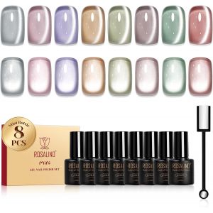 Vernis Semi Permanent Marron,8 Couleurs Marron Nude Blanc Vernis À Ongles,Soak-Off Uv/Led Vernis Gel Semi-Permanent Manucure Cadeau - Neuf
