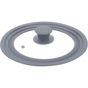 Kalanka-1 Couvercle Universel Pour Casseroles De 19,8 Cm, 21,6 Cm De Diamètre, Couvercle De Poêle De Rechange Avec Bord En Silicone Résistant À La Chaleur, Couvercle De Poêle Pour Grille - Neuf